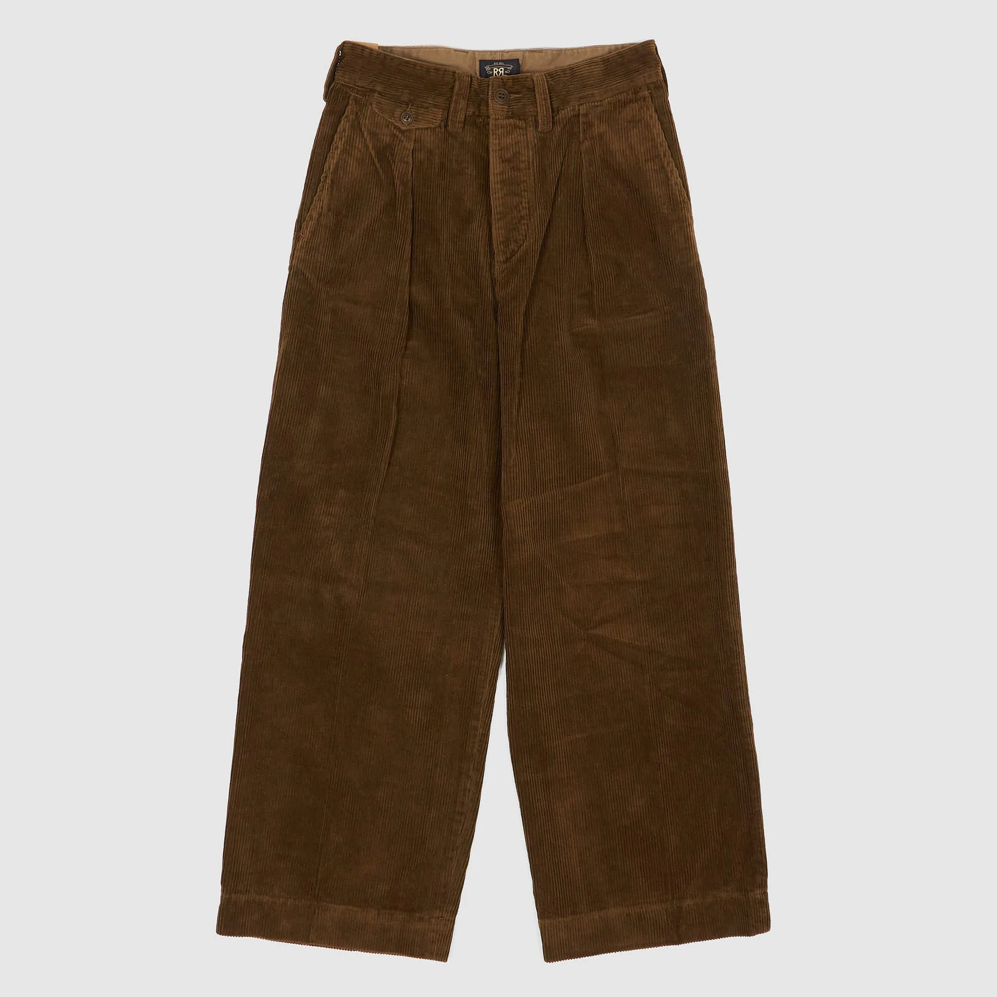 Double RL Ladies Cropped Corduroy Wide-Leg Trousers