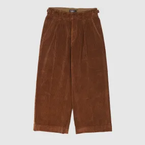 Double RL Ladies Cropped Corduroy Wide-Leg Trousers