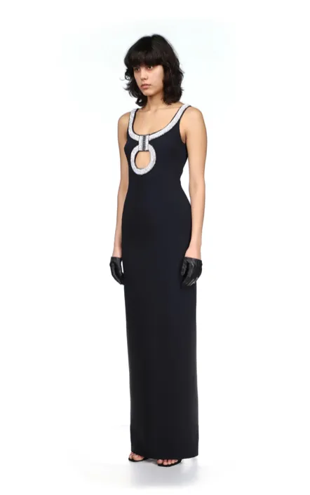 ETHEREAL Back Slit BandageDress With Hollowed Out Chest