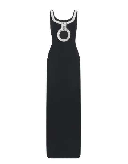 ETHEREAL Back Slit BandageDress With Hollowed Out Chest