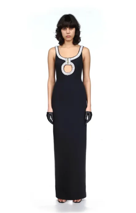 ETHEREAL Back Slit BandageDress With Hollowed Out Chest