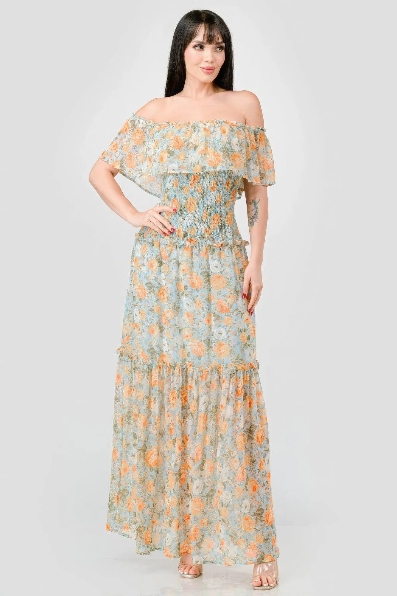Floral Maxi Dress - Burgeon Bizz