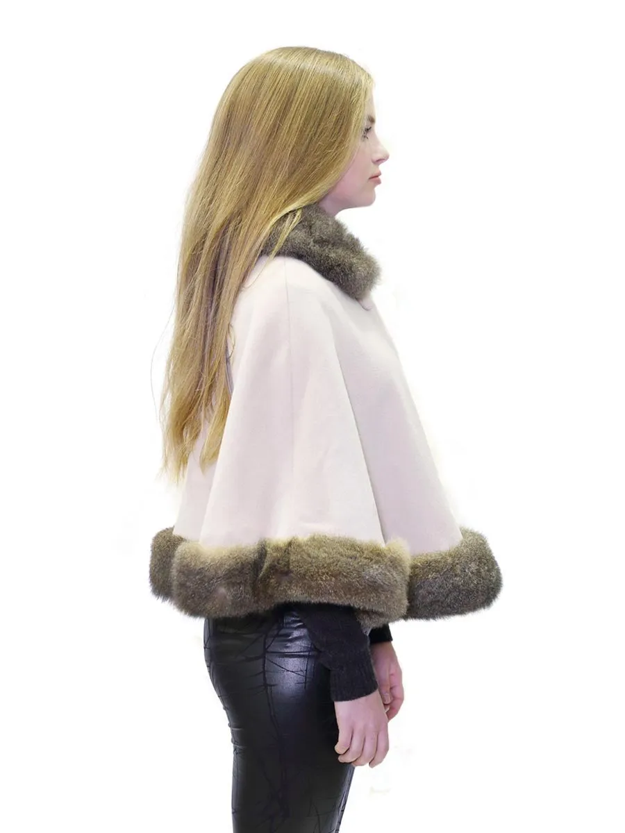 Fur Lined Woollen Cape