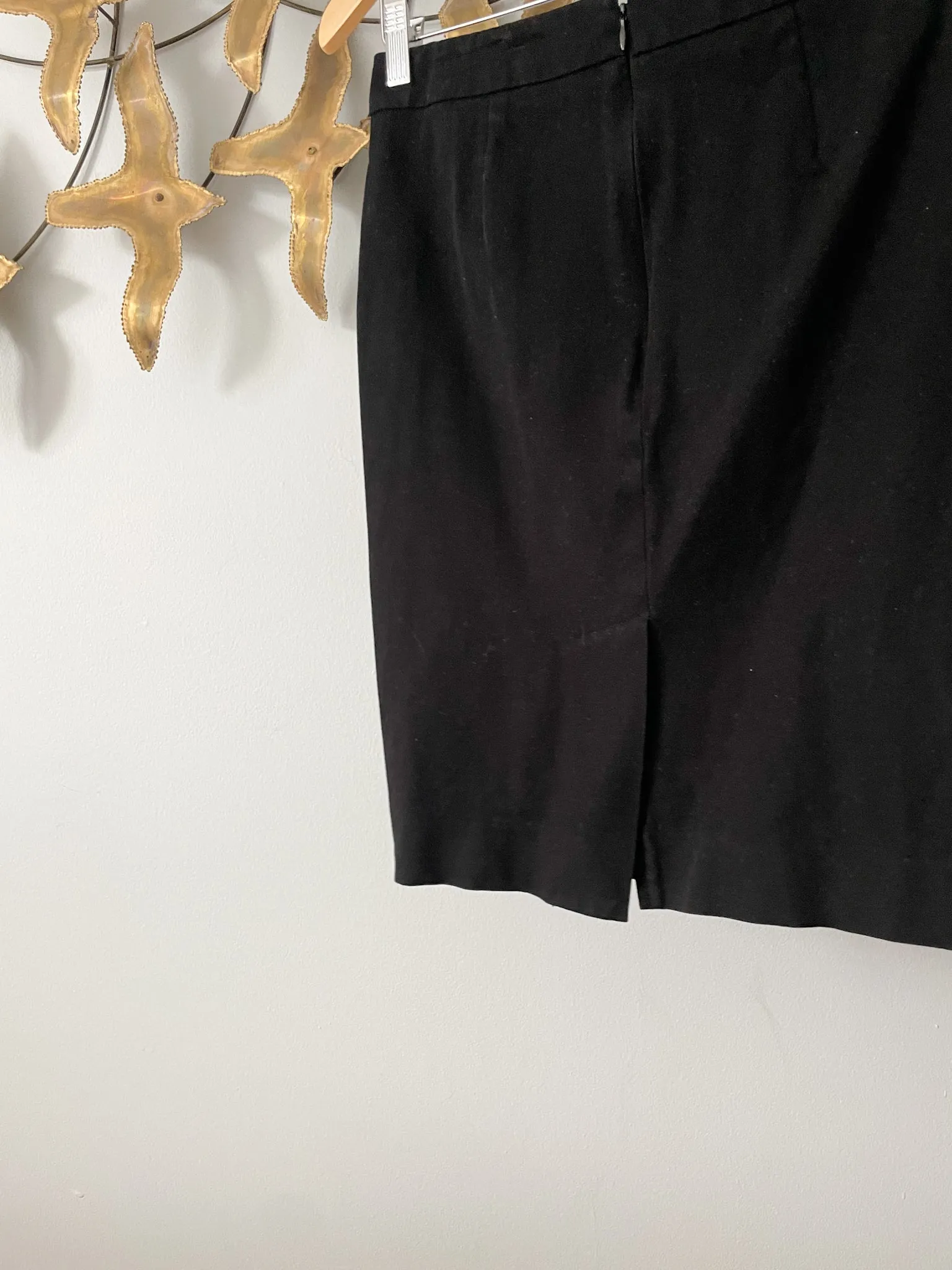 GAP Black Cotton Stretch Pencil Skirt - Small