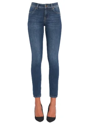 Gaudì pantalone jeans da donna Jeggings push up 321BD26026 blu medio