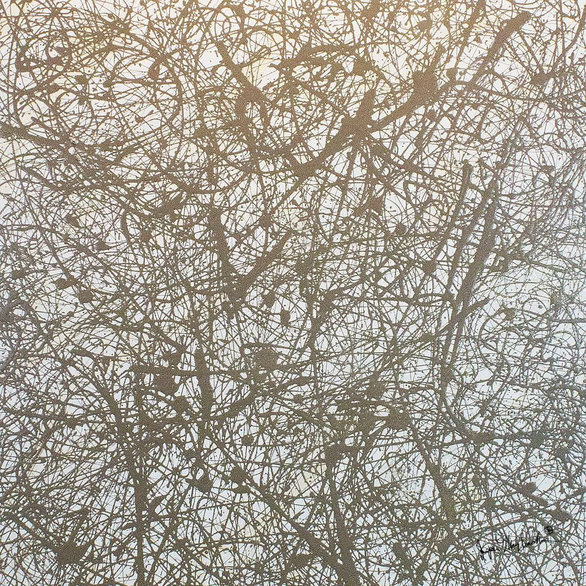 Gold Galaxy  (Print on Canvas)