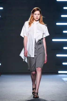 Gray Cotton Shorts