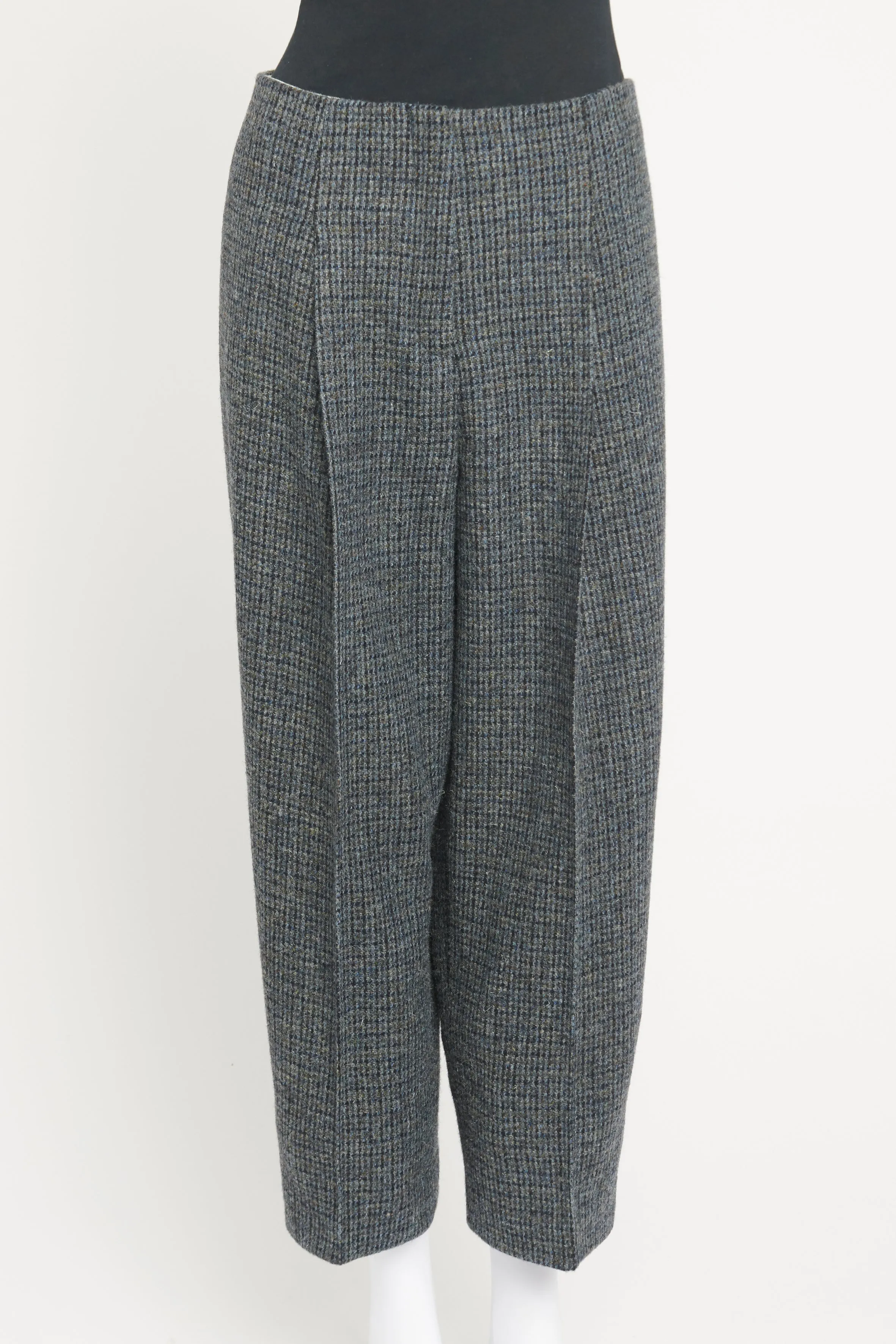 Grey Tweed Preowned Trousers