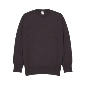 GRP Merino Crew Neck Jumper in Brown Melange