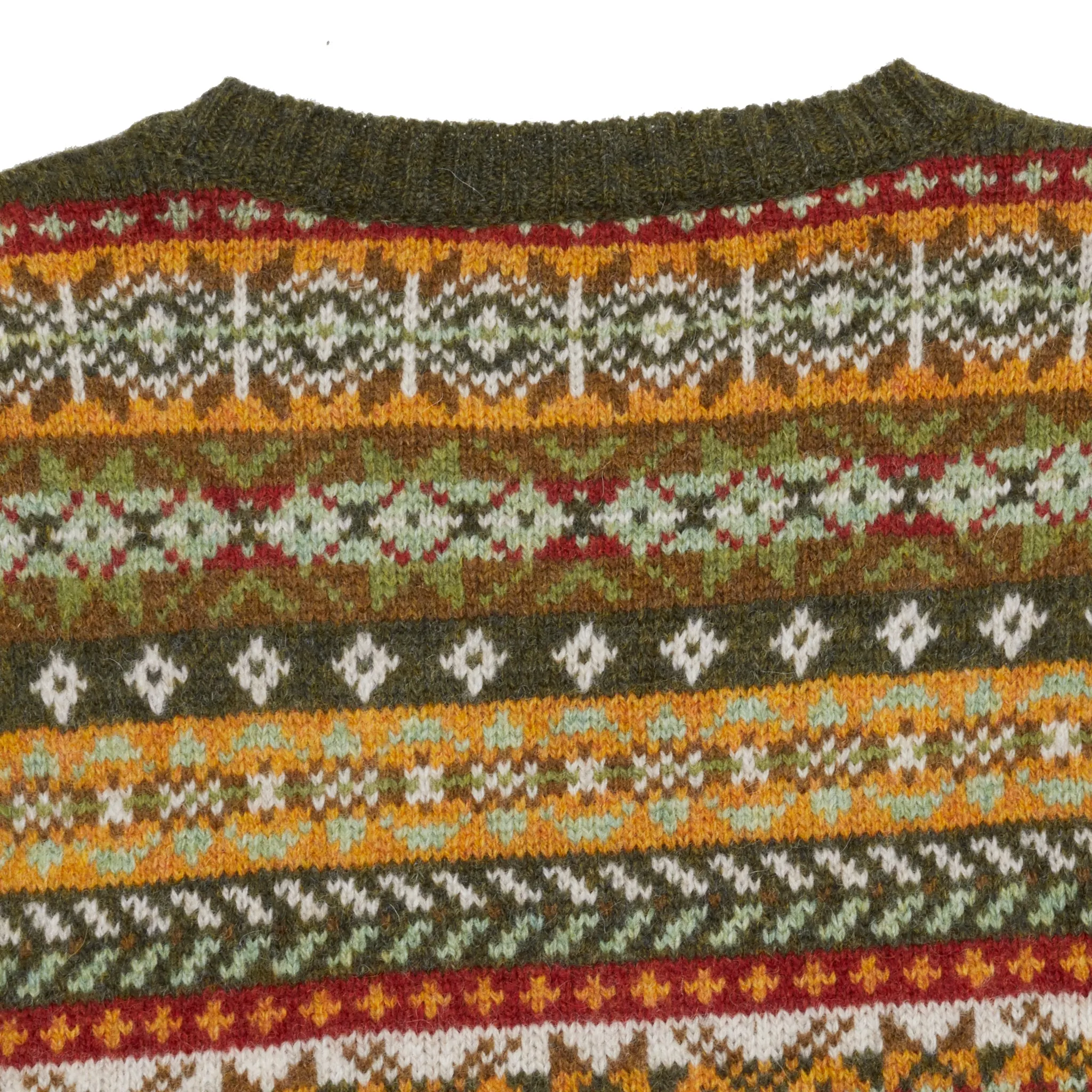 Harley Crewneck Fair Isle Jumper in Pineshadow