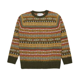 Harley Crewneck Fair Isle Jumper in Pineshadow