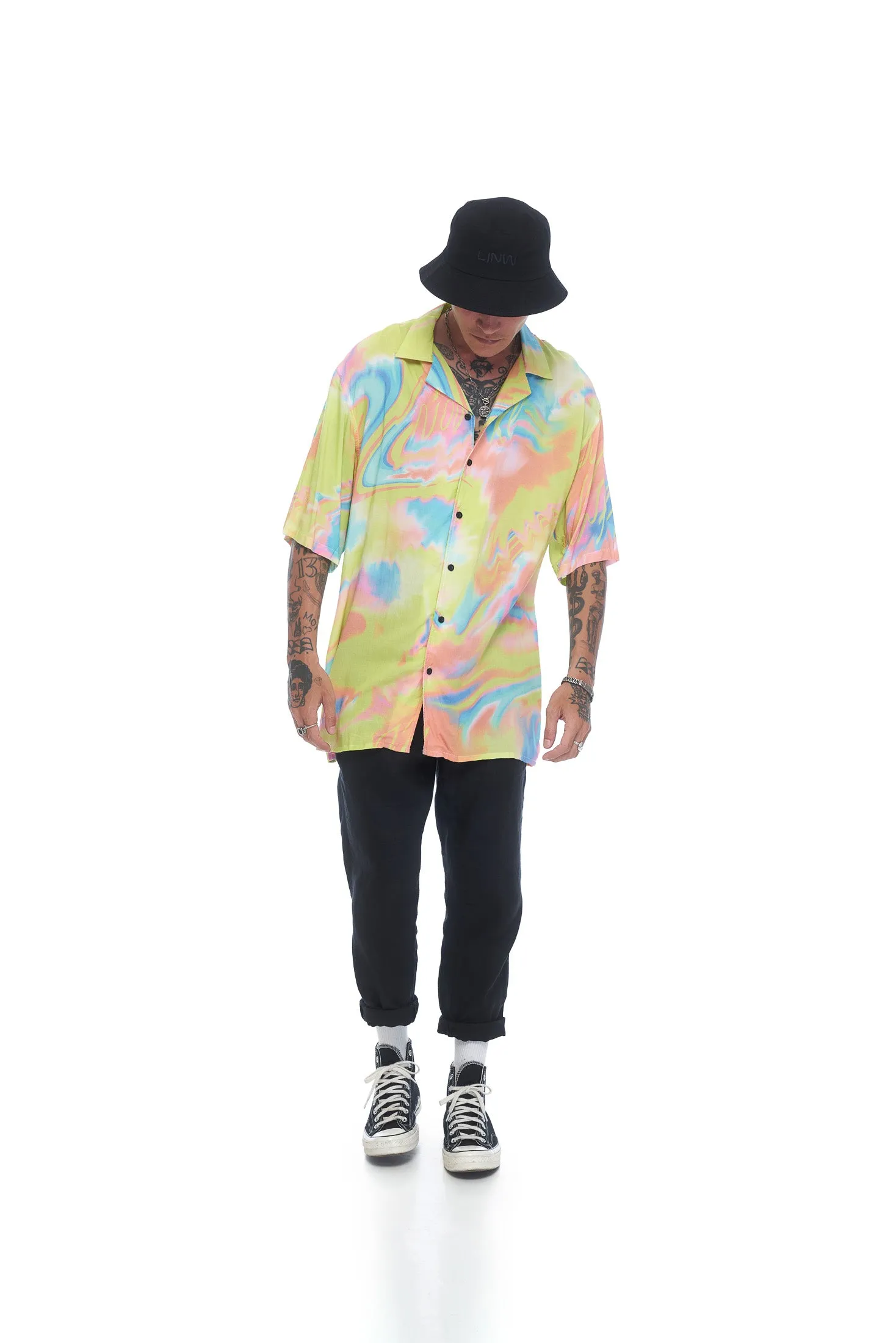 Hawaiian Bowler SS - Acid Print