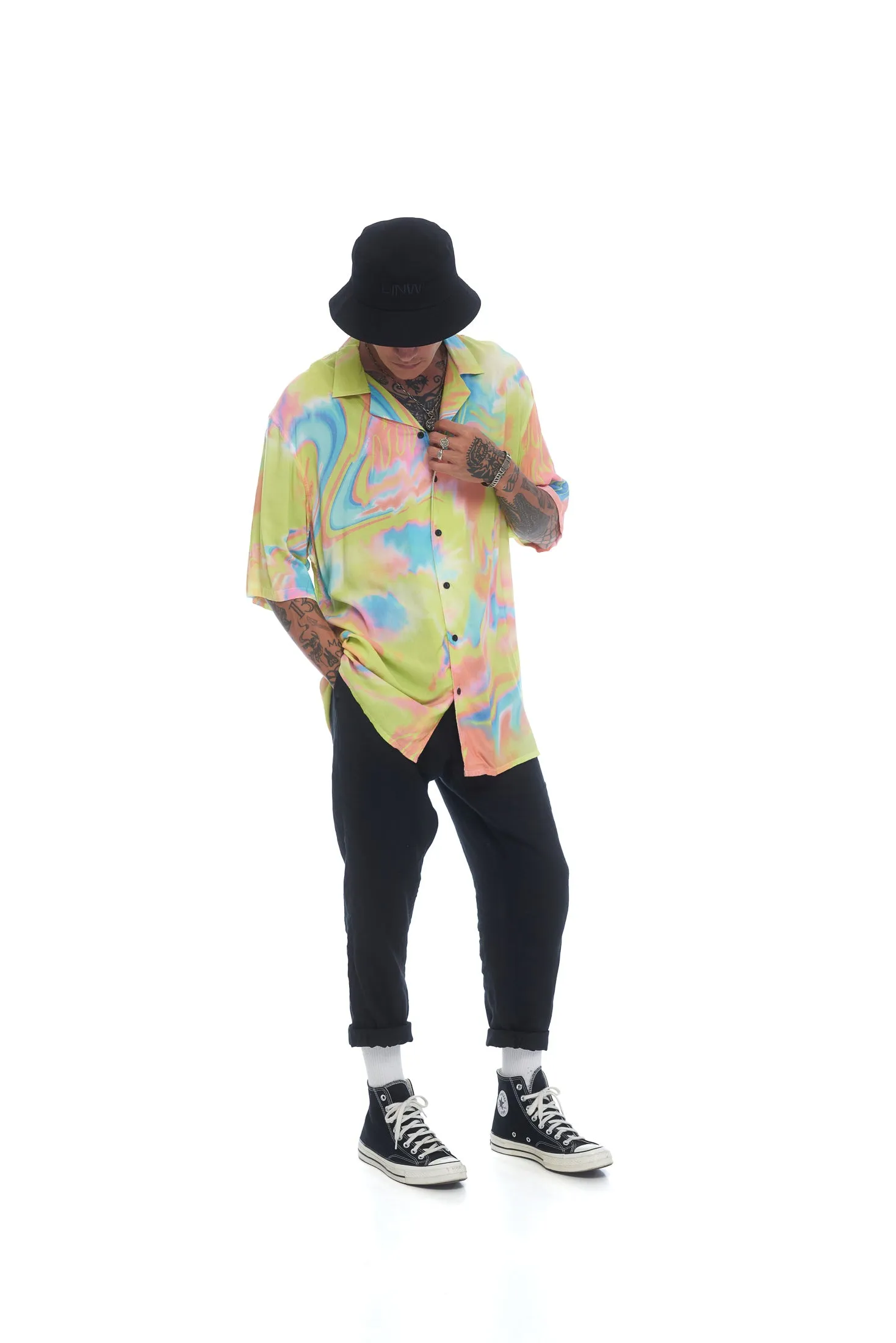 Hawaiian Bowler SS - Acid Print