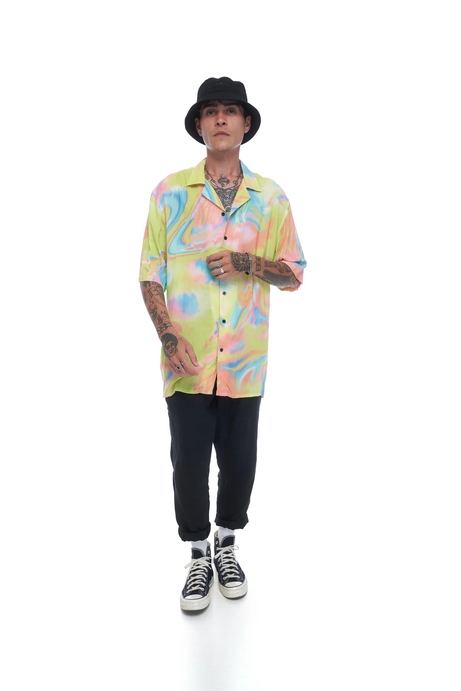 Hawaiian Bowler SS - Acid Print