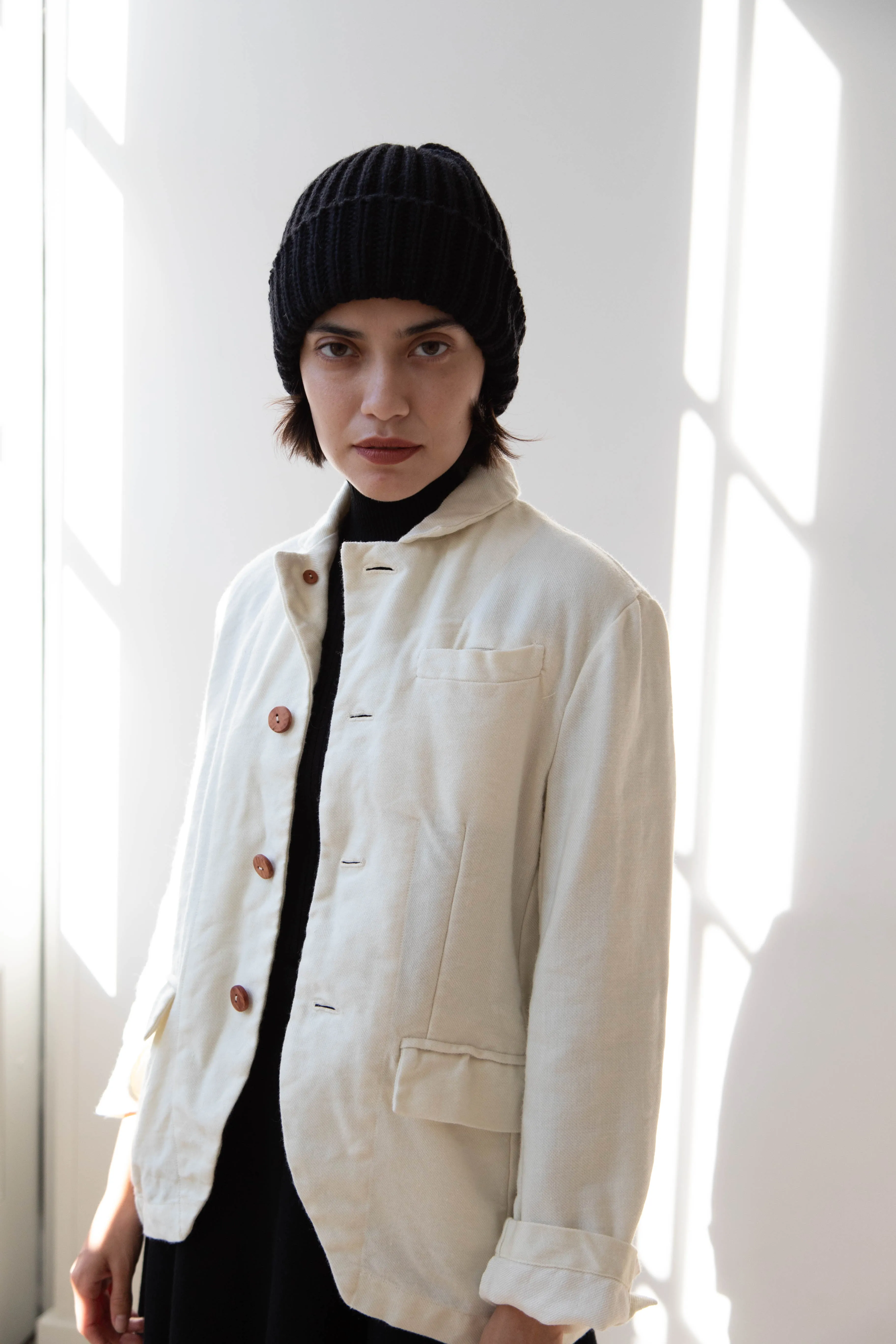 Highland 2000 | Ribbed Wool Cap in Black