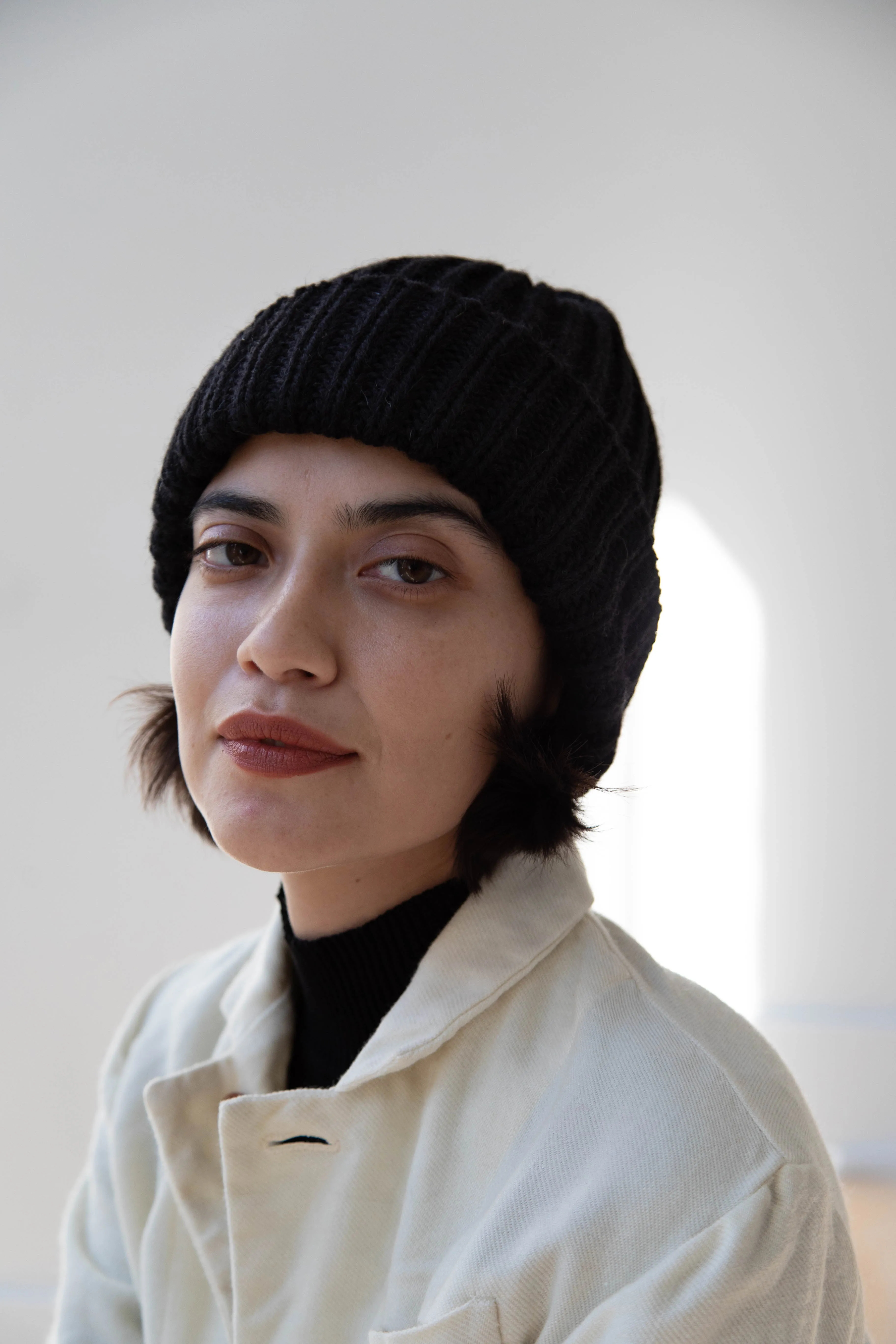 Highland 2000 | Ribbed Wool Cap in Black