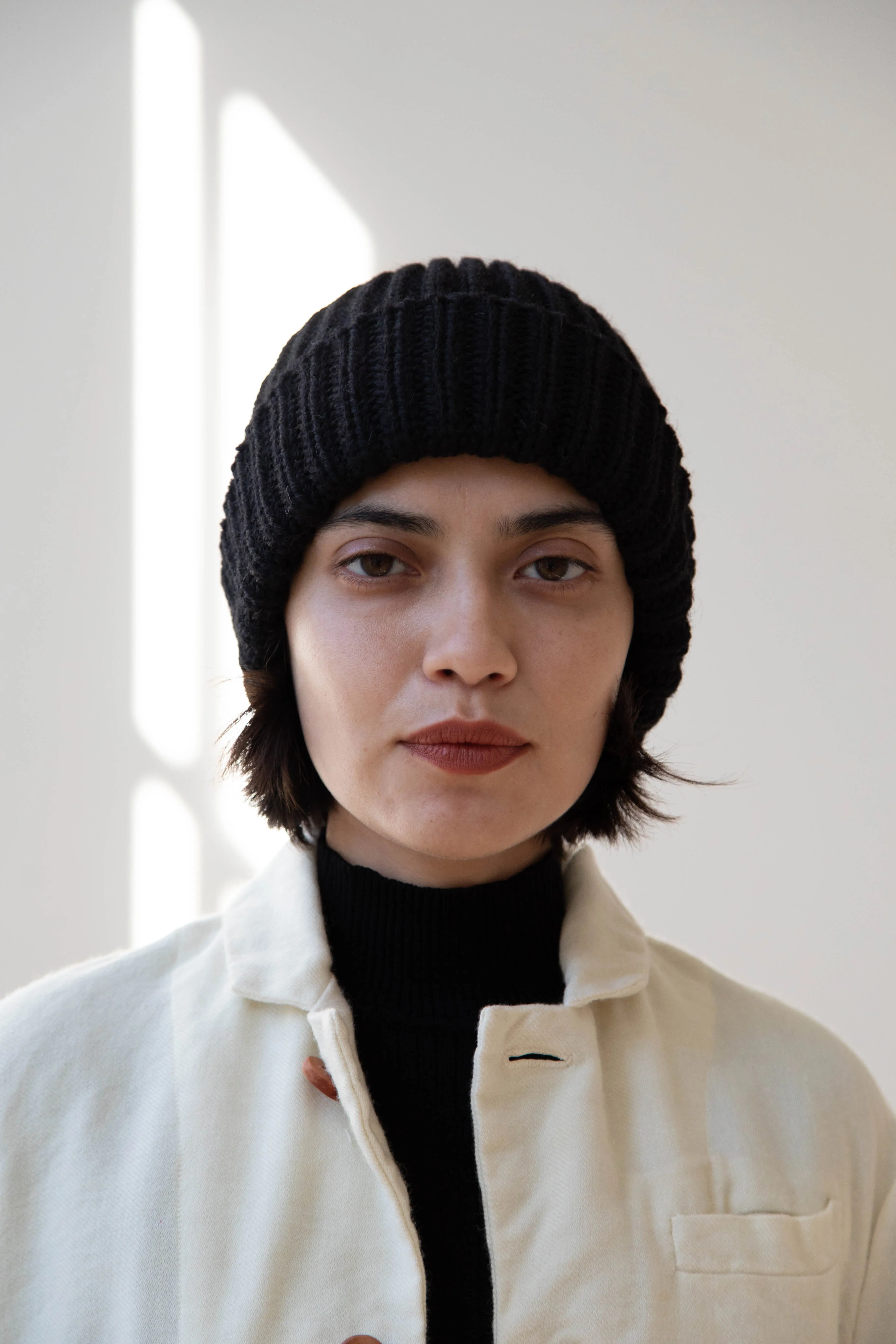 Highland 2000 | Ribbed Wool Cap in Black