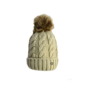 Hy Equestrian Melrose Cable Knit Bobble Hat