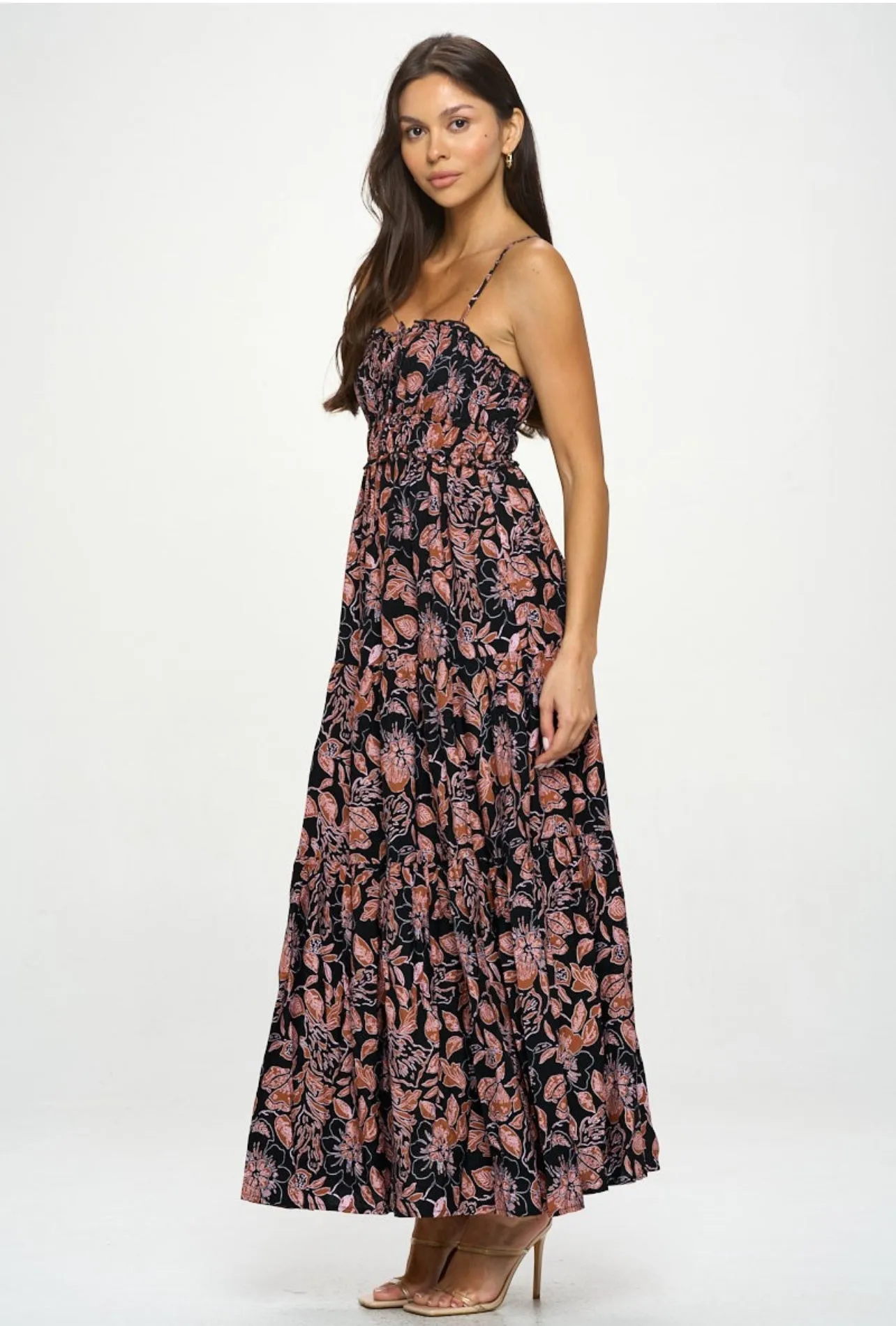 “Iyla” Maxi Front Tie Dress