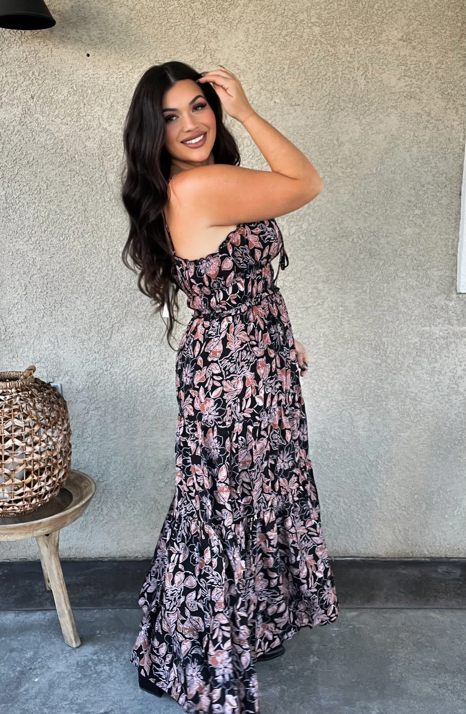 “Iyla” Maxi Front Tie Dress