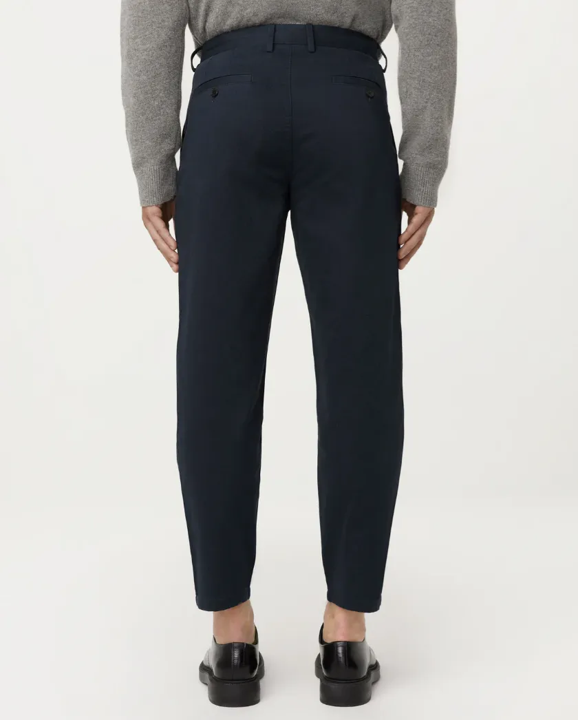 Jamie Pleated Chino Pant - Deep Blue