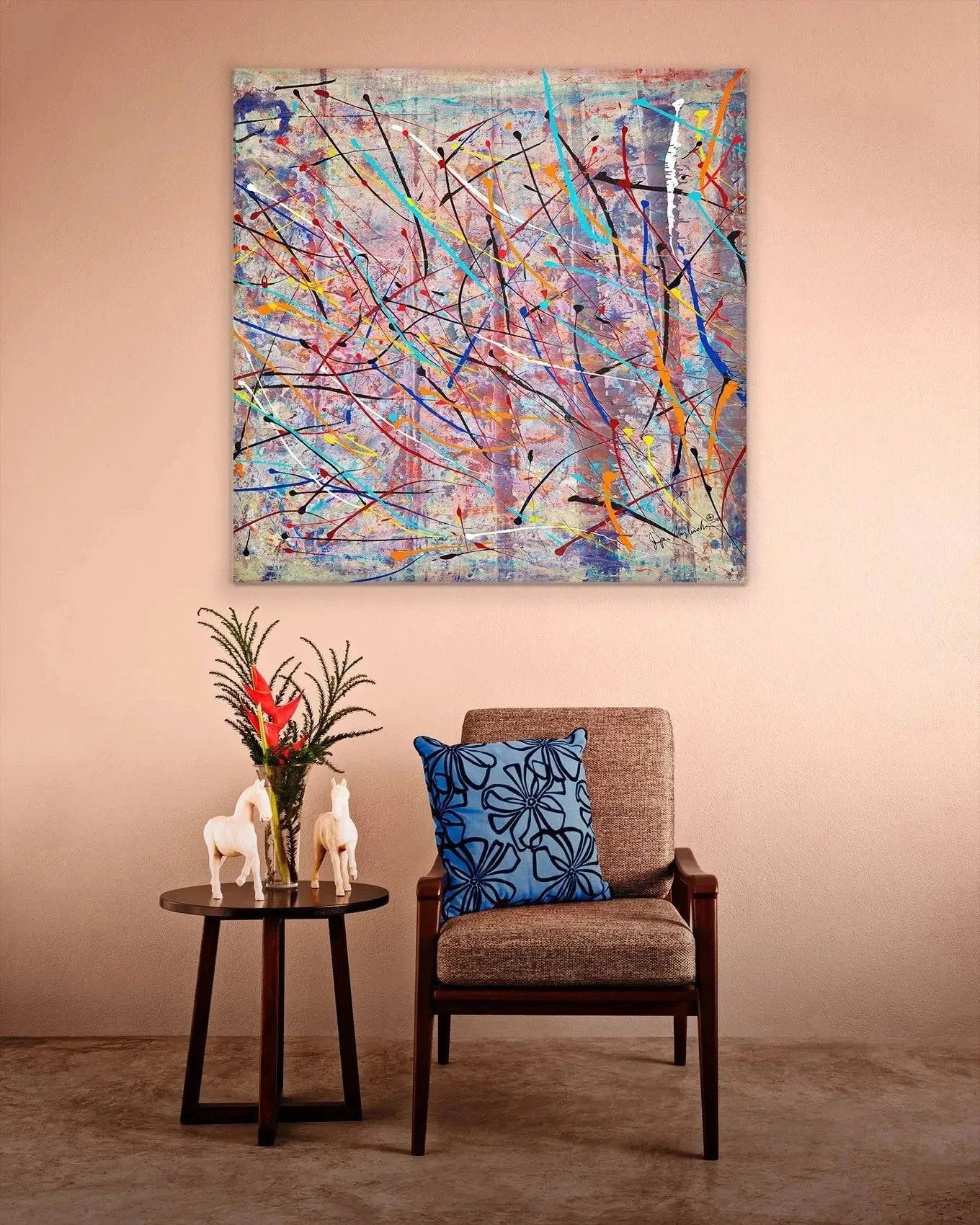 Jumper's Lake in Venice  (Print on Canvas)