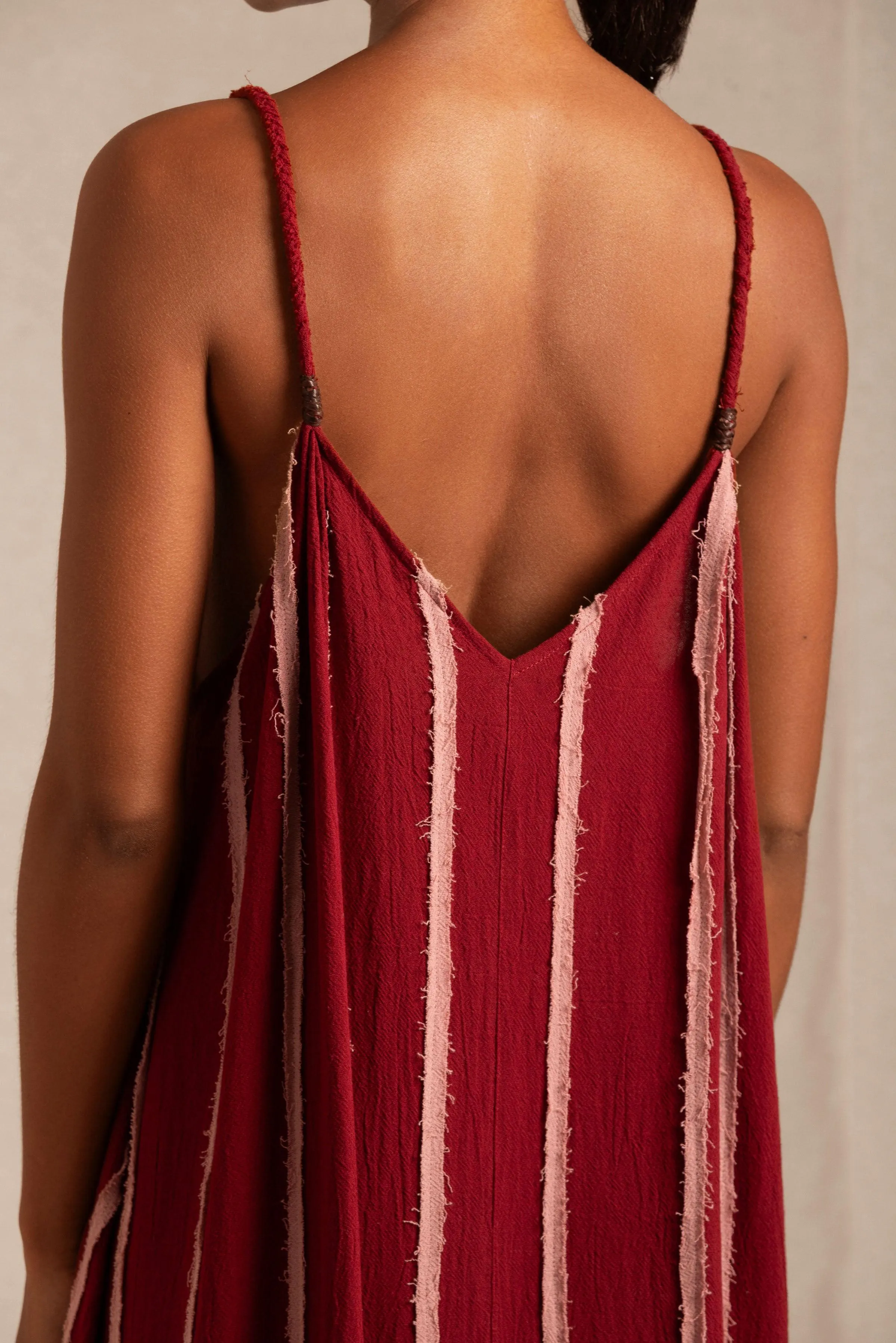 KANDII DRESS - CHERRY / DESERT ROSE