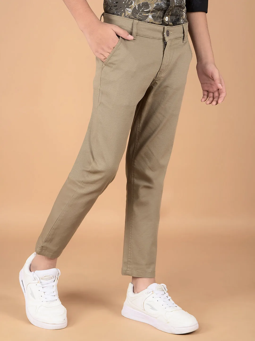 Khaki Cotton Trousers
