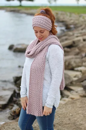 Knit Kit - Faux Cable Knit Headband & Scarf