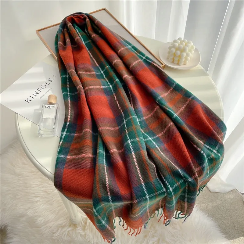 Lady Glams Thick Warm Winter Scarf - Stylish All Winter
