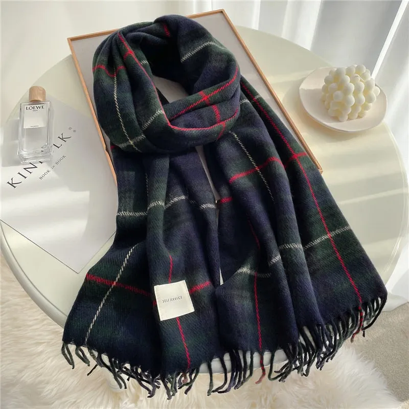 Lady Glams Thick Warm Winter Scarf - Stylish All Winter