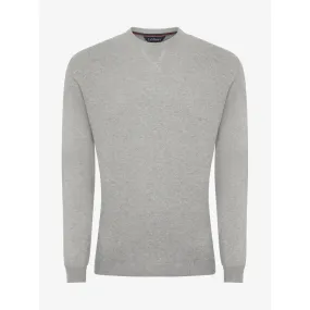 LeMieux Mens Knitted Round Neck Jumper Grey