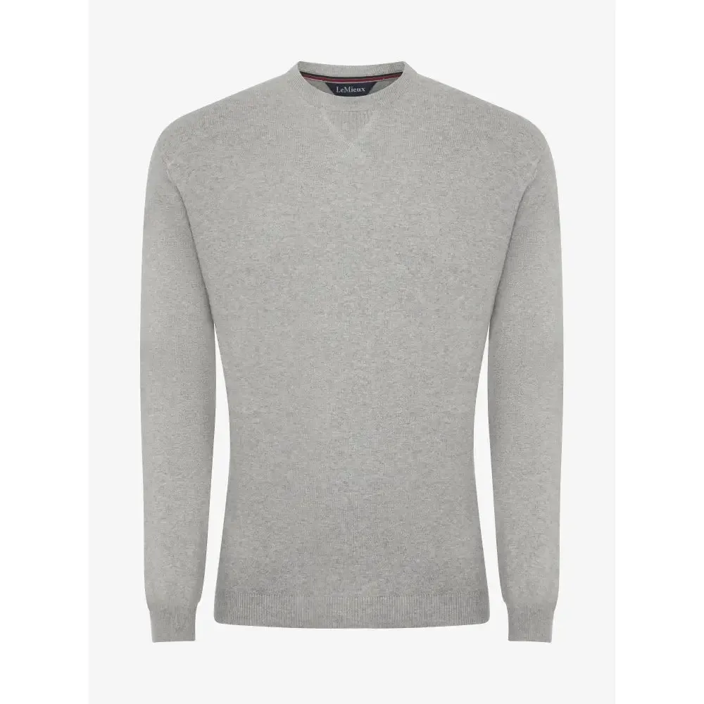 LeMieux Mens Knitted Round Neck Jumper Grey