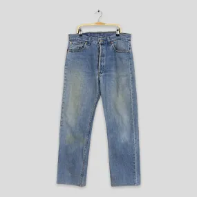 Levi's 501 Faded Dirty Light Wash Jeans Size 32x30