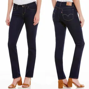 Levi's 714's Low Rise Straight Dark Denim Jeans