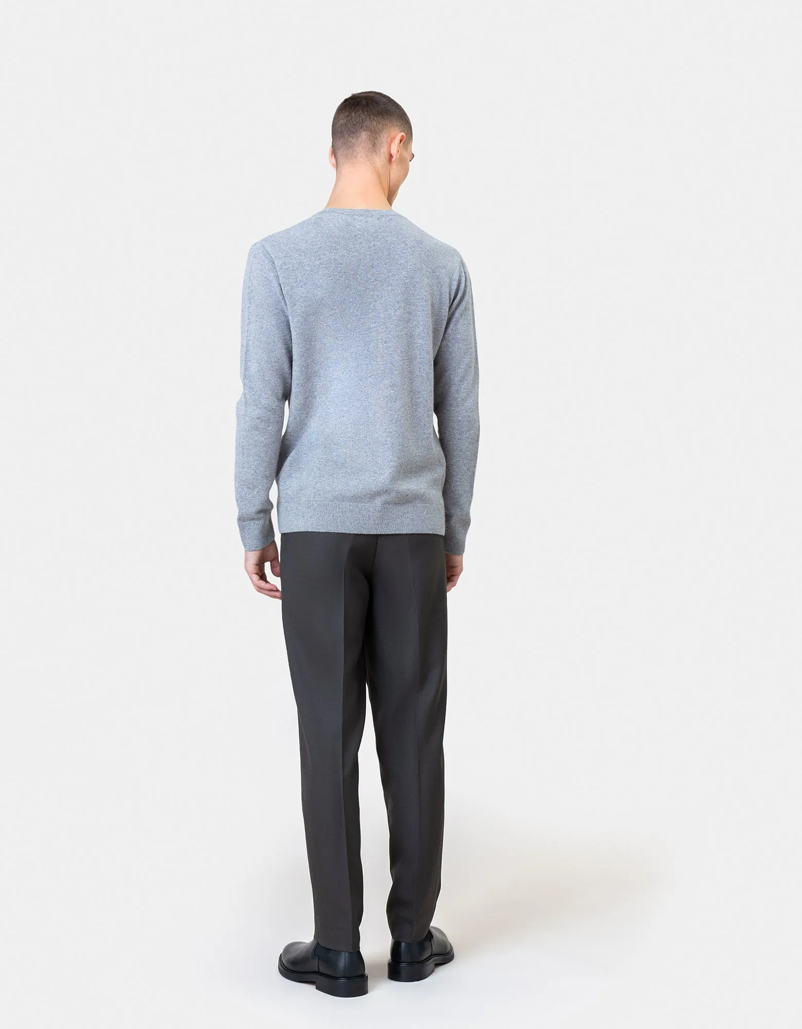 Light Merino Wool Crew - Soft Lavender