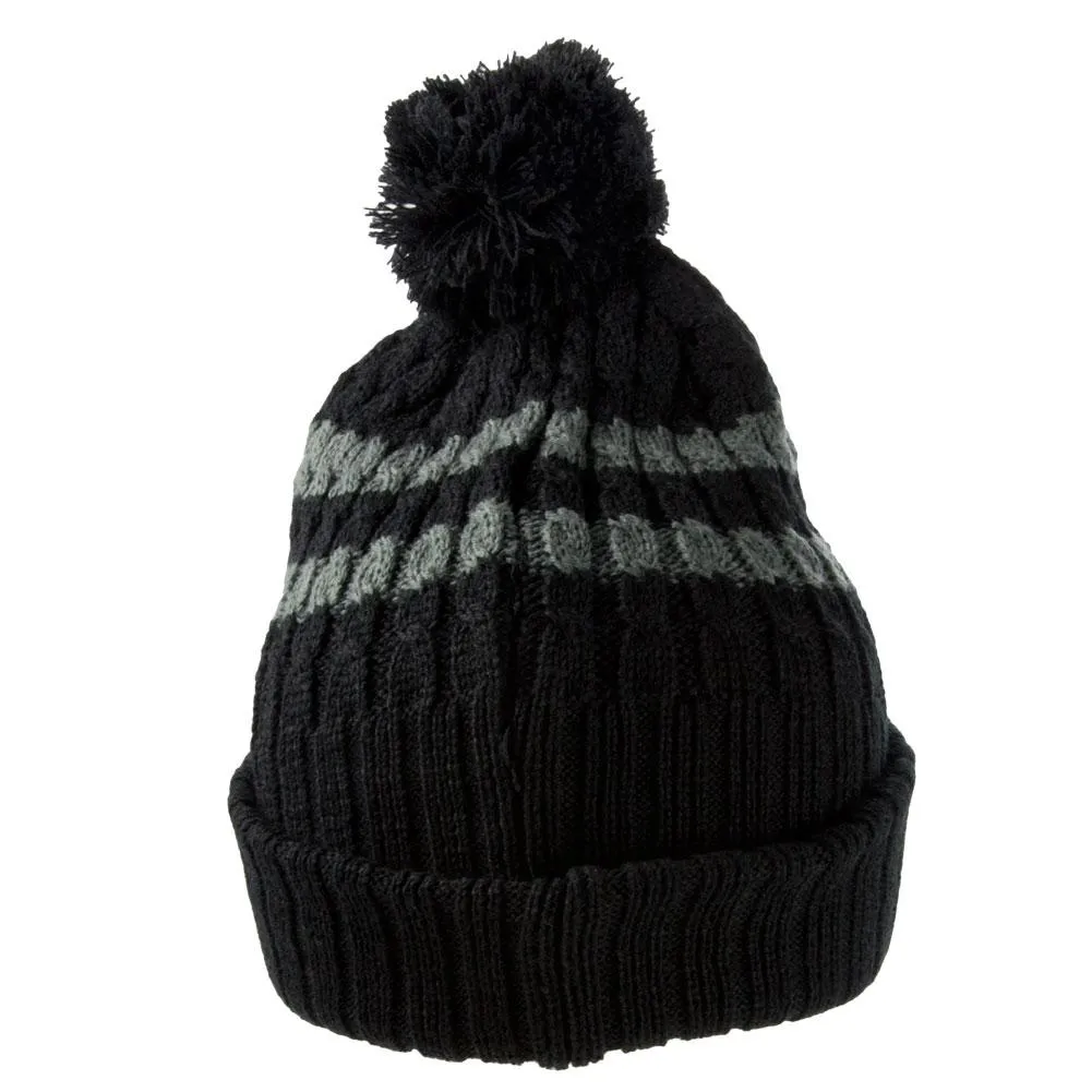 Los Angeles Kings - Logo Blue Bird Adult Adult Pom Pom Knit Hat