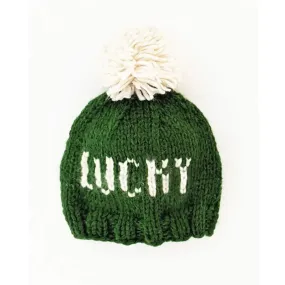 Lucky St. Patrick's Day Hand Knit Beanie Hat