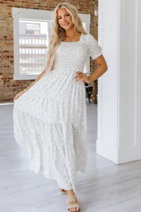 Mack Shirred Maxi Dress
