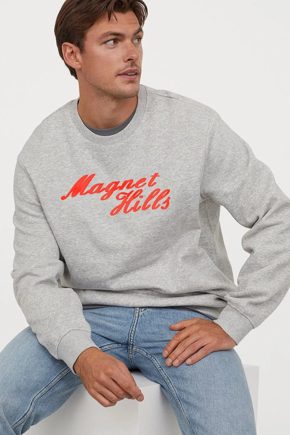 Magnet Hills Men's High Density Logo Terry Sweat Shirt