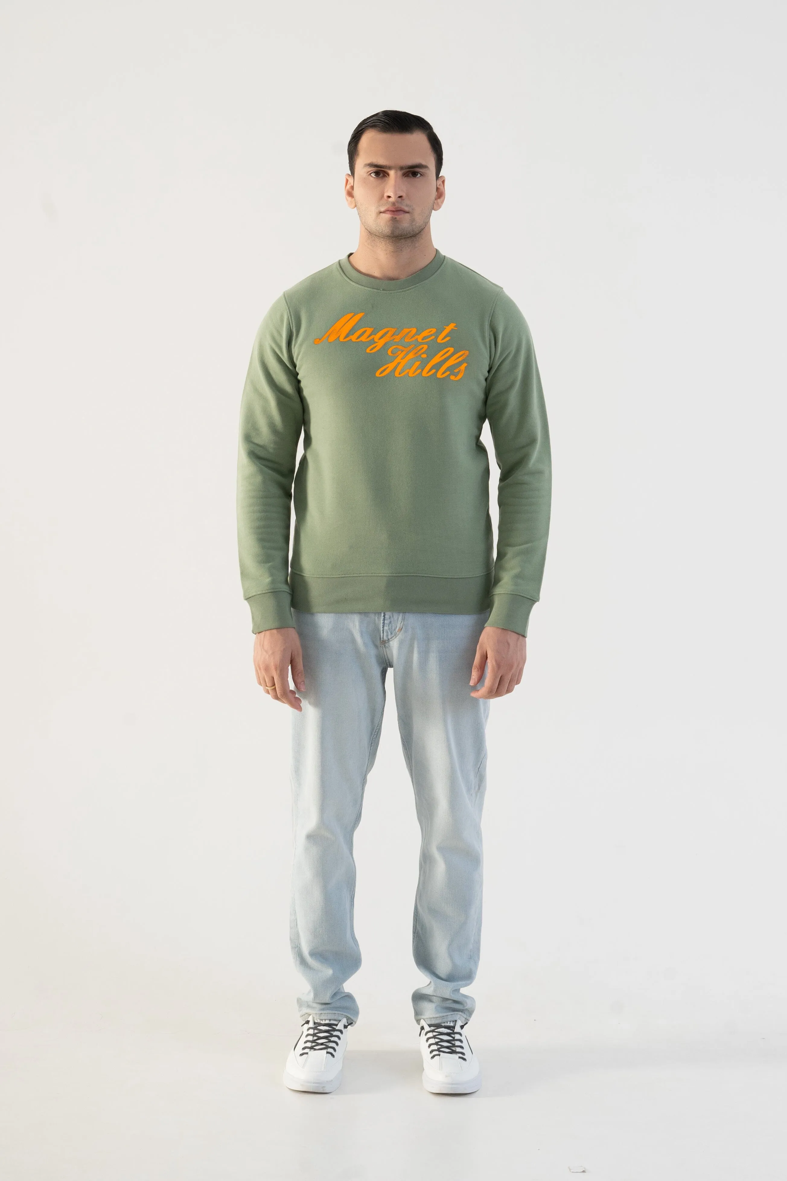 Magnet Hills Men's High Density Logo Terry Sweat Shirt