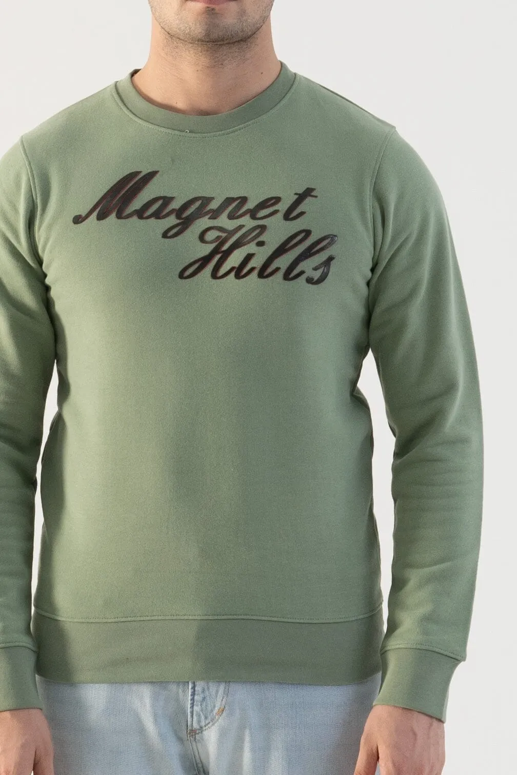 Magnet Hills Men's High Density Logo Terry Sweat Shirt