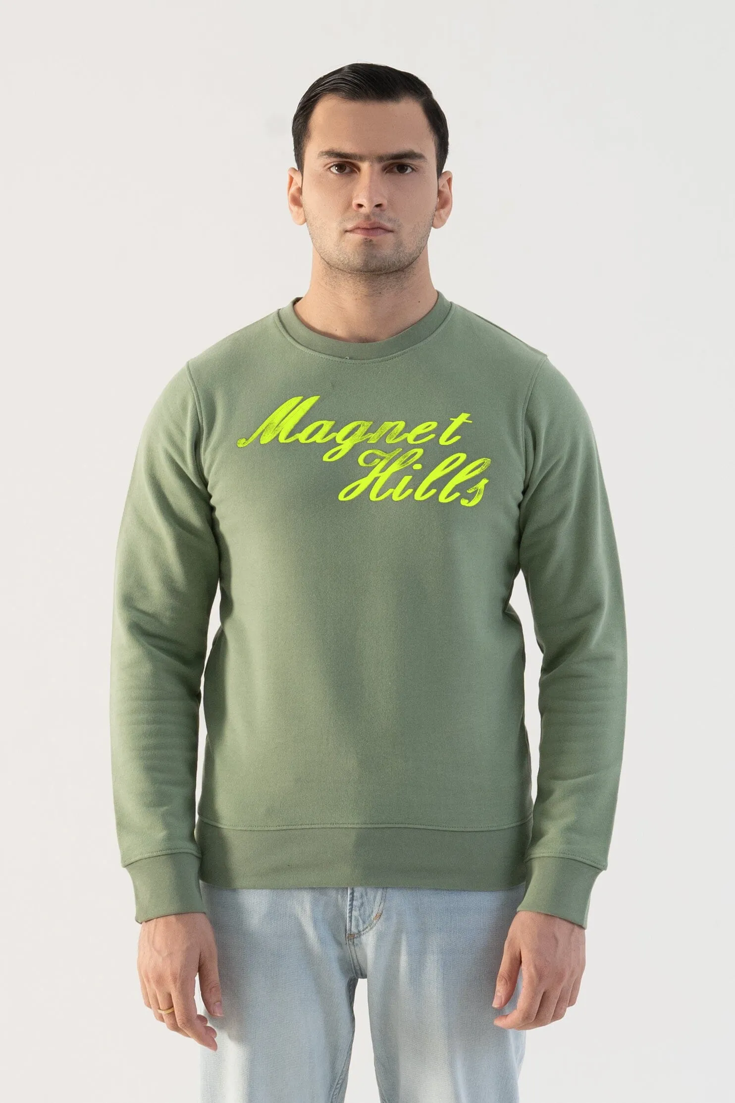 Magnet Hills Men's High Density Logo Terry Sweat Shirt