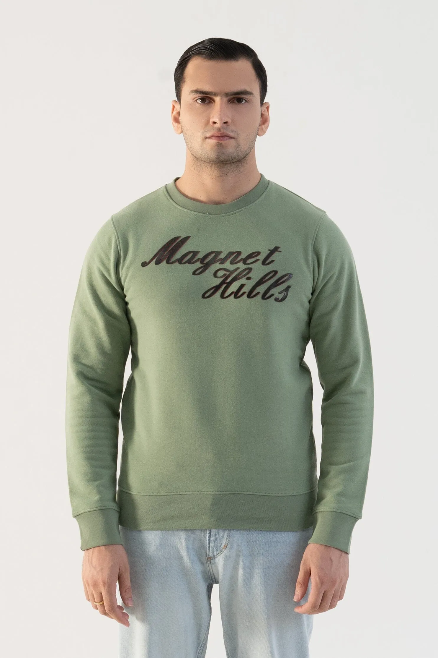 Magnet Hills Men's High Density Logo Terry Sweat Shirt