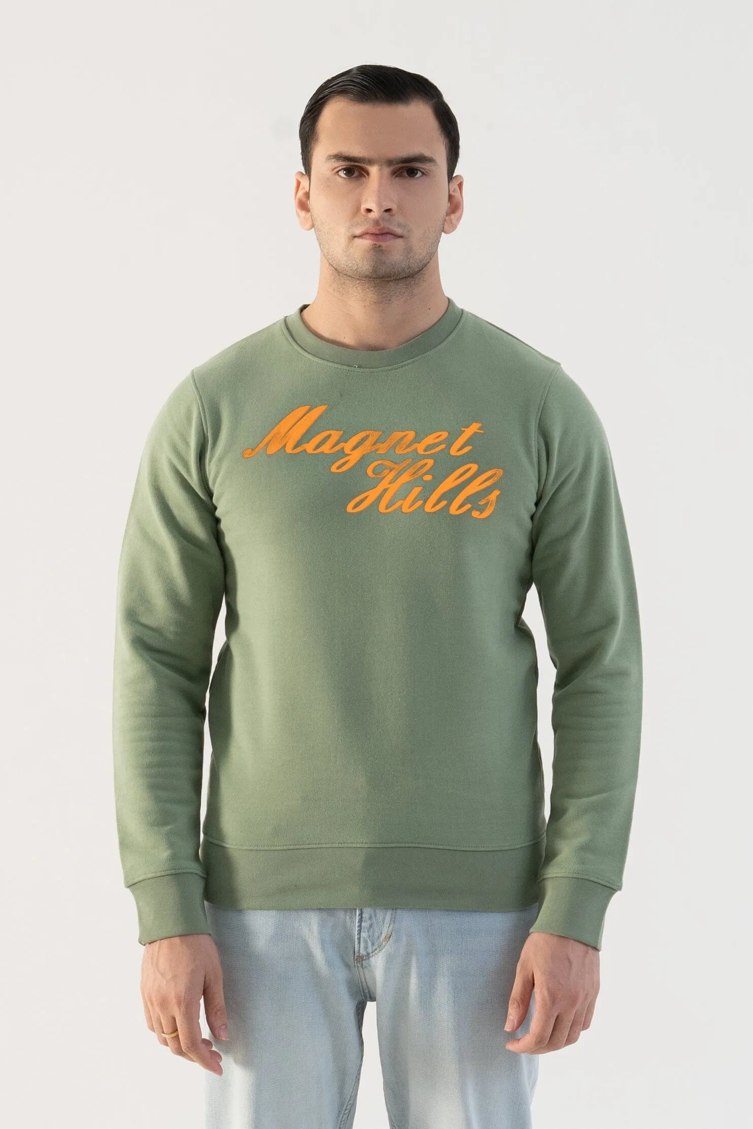 Magnet Hills Men's High Density Logo Terry Sweat Shirt