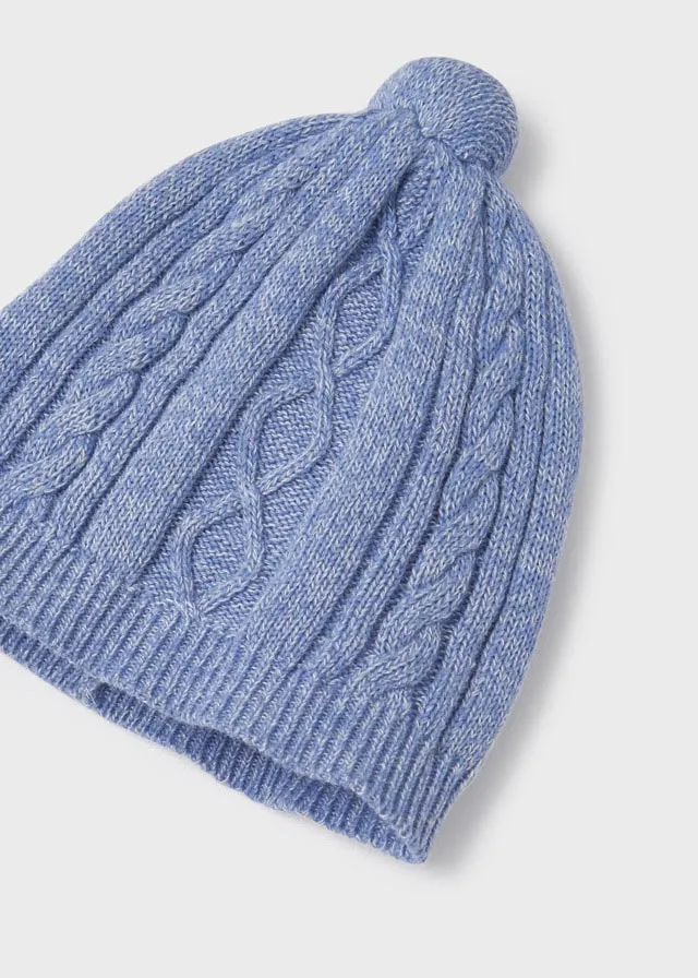 Mayoral Knit leg warmer with hat set