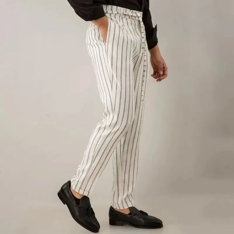 Mens Casual Pants Straight Leg Pants