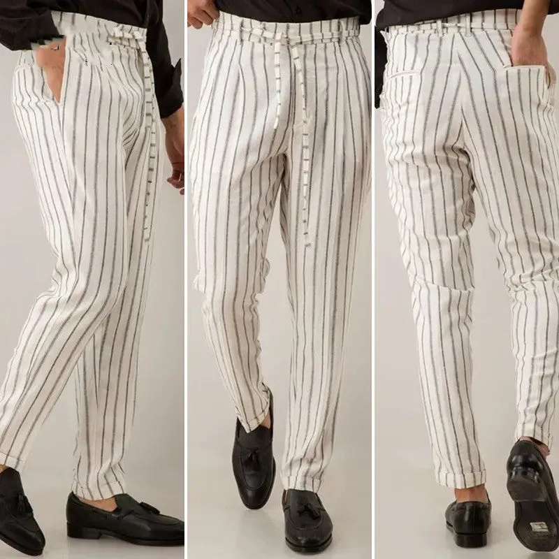 Mens Casual Pants Straight Leg Pants
