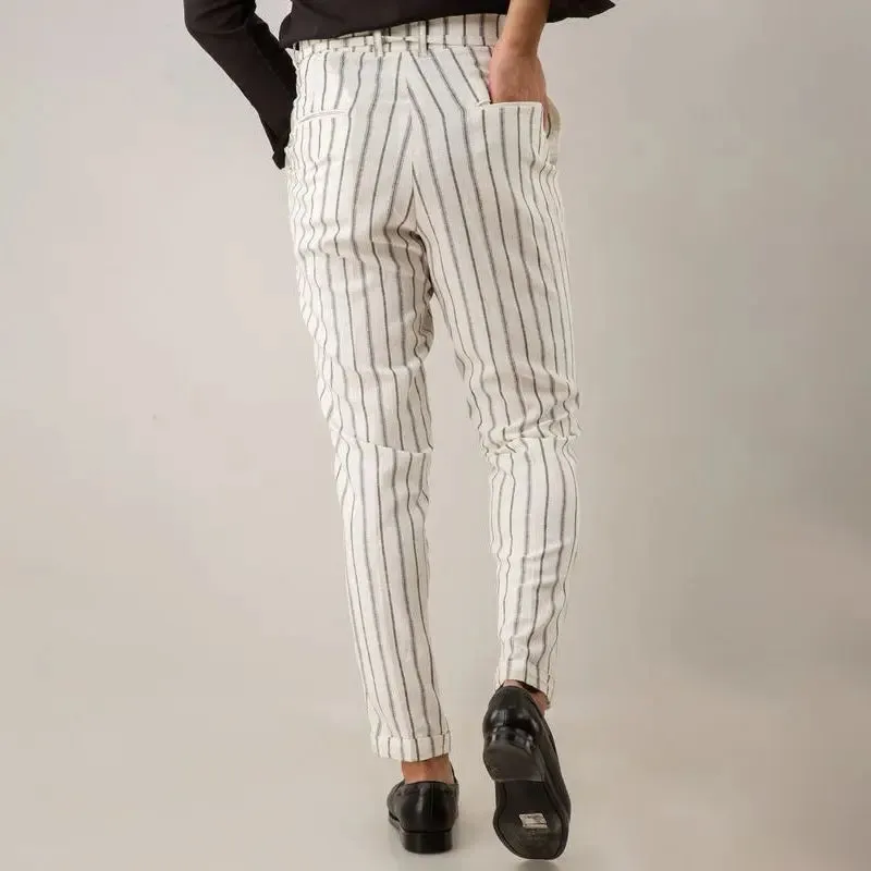 Mens Casual Pants Straight Leg Pants