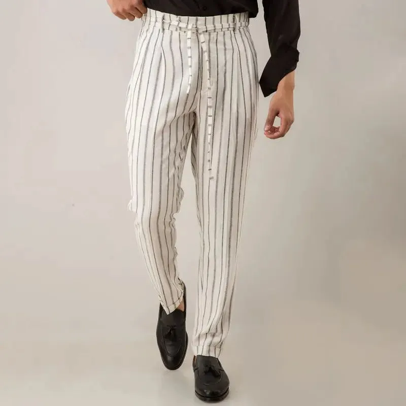 Mens Casual Pants Straight Leg Pants